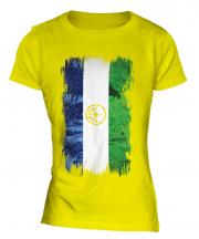 Bashkortostan Grunge Flag Ladies T-Shirt