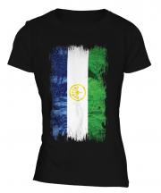 Bashkortostan Grunge Flag Ladies T-Shirt