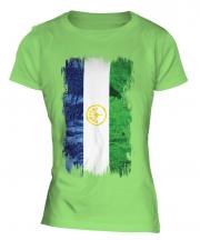 Bashkortostan Grunge Flag Ladies T-Shirt