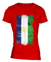 Bashkortostan Grunge Flag Ladies T-Shirt