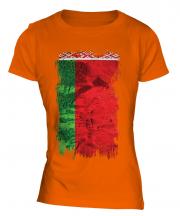Belarus Grunge Flag Ladies T-Shirt