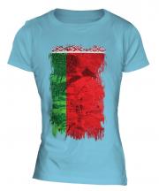 Belarus Grunge Flag Ladies T-Shirt