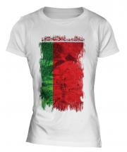 Belarus Grunge Flag Ladies T-Shirt