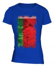 Belarus Grunge Flag Ladies T-Shirt