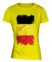 Belgium Grunge Flag Ladies T-Shirt