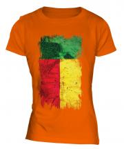 Benin Grunge Flag Ladies T-Shirt