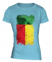 Benin Grunge Flag Ladies T-Shirt