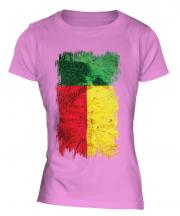 Benin Grunge Flag Ladies T-Shirt