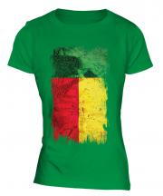 Benin Grunge Flag Ladies T-Shirt
