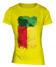 Benin Grunge Flag Ladies T-Shirt