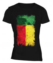 Benin Grunge Flag Ladies T-Shirt