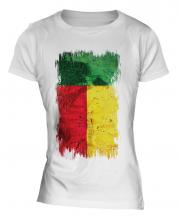 Benin Grunge Flag Ladies T-Shirt