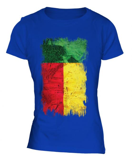 Benin Grunge Flag Ladies T-Shirt