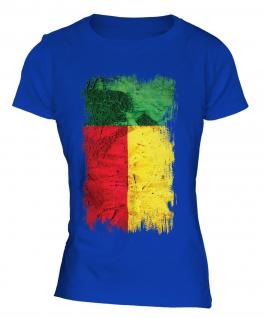 Benin Grunge Flag Ladies T-Shirt