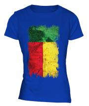Benin Grunge Flag Ladies T-Shirt