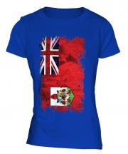 Bermuda Grunge Flag Ladies T-Shirt