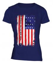 Bikini Atoll Grunge Flag Ladies T-Shirt