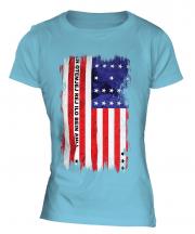 Bikini Atoll Grunge Flag Ladies T-Shirt