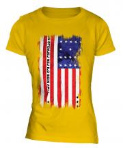 Bikini Atoll Grunge Flag Ladies T-Shirt