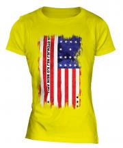 Bikini Atoll Grunge Flag Ladies T-Shirt