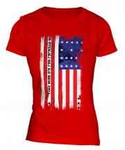 Bikini Atoll Grunge Flag Ladies T-Shirt