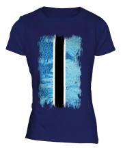 Botswana Grunge Flag Ladies T-Shirt