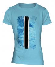 Botswana Grunge Flag Ladies T-Shirt