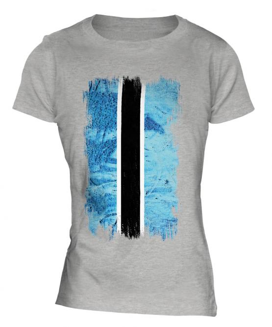 Botswana Grunge Flag Ladies T-Shirt