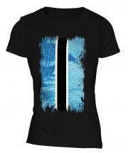 Botswana Grunge Flag Ladies T-Shirt
