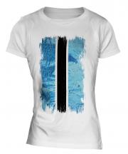 Botswana Grunge Flag Ladies T-Shirt