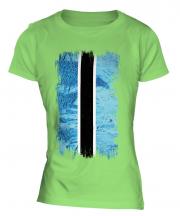 Botswana Grunge Flag Ladies T-Shirt
