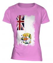 British Antartic Territory Grunge Flag Ladies T-Shirt