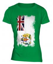 British Antartic Territory Grunge Flag Ladies T-Shirt