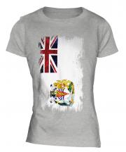 British Antartic Territory Grunge Flag Ladies T-Shirt