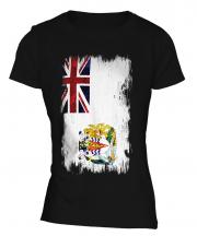British Antartic Territory Grunge Flag Ladies T-Shirt