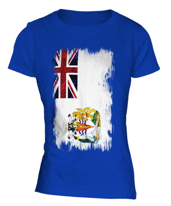 British Antartic Territory Grunge Flag Ladies T-Shirt