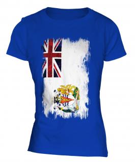 British Antartic Territory Grunge Flag Ladies T-Shirt