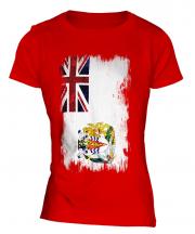 British Antartic Territory Grunge Flag Ladies T-Shirt