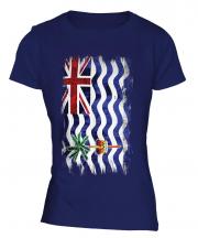 British Indian Ocean Territory Grunge Flag Ladies T-Shirt