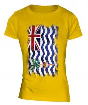 British Indian Ocean Territory Grunge Flag Ladies T-Shirt