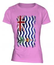 British Indian Ocean Territory Grunge Flag Ladies T-Shirt