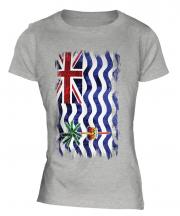 British Indian Ocean Territory Grunge Flag Ladies T-Shirt