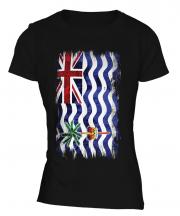 British Indian Ocean Territory Grunge Flag Ladies T-Shirt