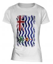 British Indian Ocean Territory Grunge Flag Ladies T-Shirt