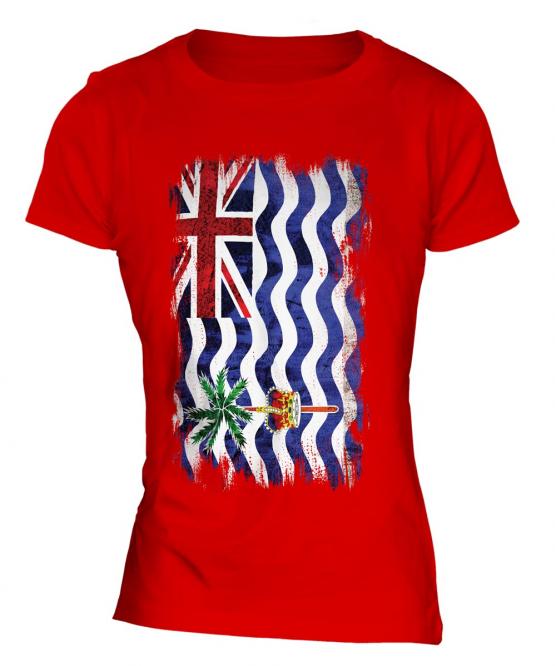 British Indian Ocean Territory Grunge Flag Ladies T-Shirt