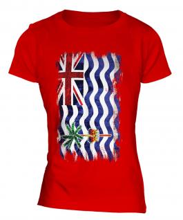 British Indian Ocean Territory Grunge Flag Ladies T-Shirt