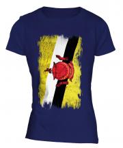 Brunei Grunge Flag Ladies T-Shirt