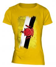 Brunei Grunge Flag Ladies T-Shirt