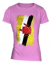 Brunei Grunge Flag Ladies T-Shirt