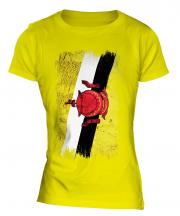 Brunei Grunge Flag Ladies T-Shirt